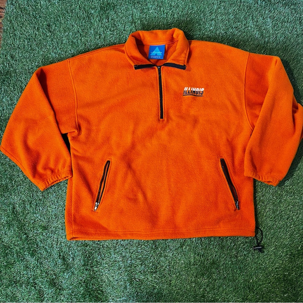 Arcadia Vibrant Orange Fleece Jacket
